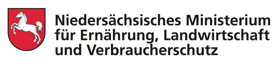 Schriftzug zu dem Logo des Niedersächsischen Ministeriums für Ernährung, Landwirtschaft und Verbraucherschutz
