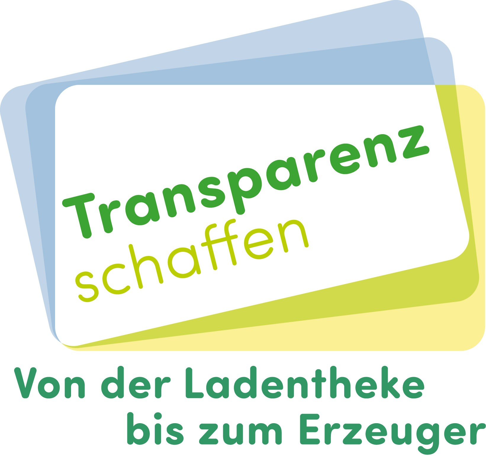 Logo für 'Transparenz schaffen. Von der Ladentheke bis zum Erzeuger`